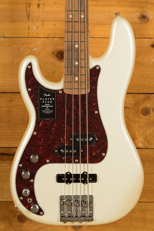 Fender Player Plus Precision Bass | Pau Ferro - Olympic Pearl - Left-Handed image 1