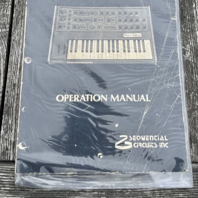 Sequential Circuits Pro One 1981 Operation Manual
