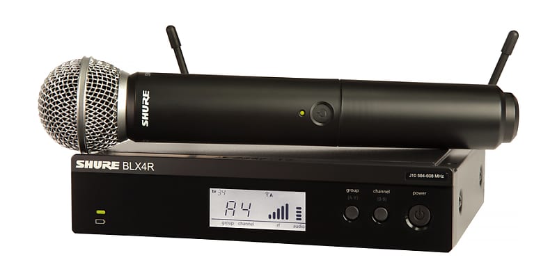 Shure BLX24R Rack Mountable Wireless System, with SM58 Microphone image 1