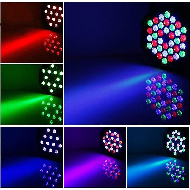 Led Stage Light 36X3W Dmx 512 Remote Control Stage Light Family Party  Wedding Party Church Concert Bar Light (8Pack)