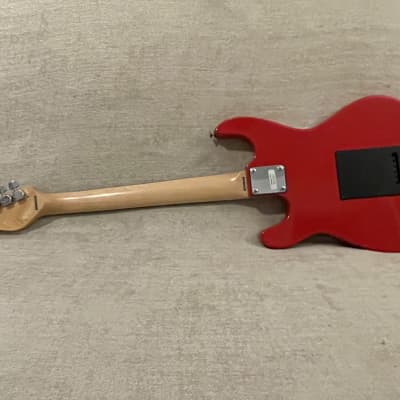 1980's Memphis Electric Guitar Duo Sonic / Mustang Style Red