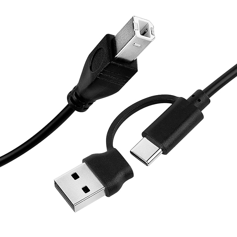 USB C to USB B Midi Cable 1M, Ancable Type C to USB Midi Interface Cord for  Samsung, Huawei Laptop, MacBook to Connect with Midi Controller, Midi
