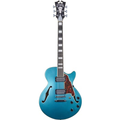 D'Angelico Premier SS w/Stoptail Single-Cutaway Semi-Hollowbody in Ocean Turquoise w/gigbag image 2