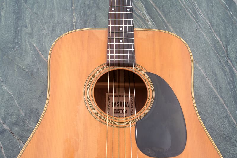 Yasuma NEW ANCE Custom No.180 D size guitar 1972 Natural