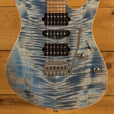 ギター Suhr Modern Plus Trans Blue Denim Slate Suhr Modern Plus - Trans Blue Denim Slate - Eddie's Guitars