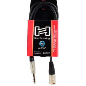 Hosa HSX-005 REAN 1/4" TRS to XLR3M Pro Balanced Interconnect Cable - 5'