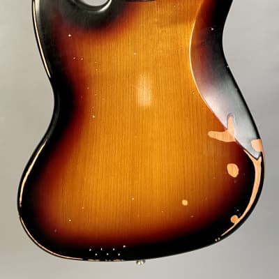 Fender Limited Edition 60th Anniversary Road Worn Jazz Bass 3-Color Sunburst image 24