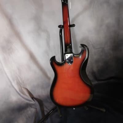 Kawai Vintage Made in Japan Offset Body Electric Guitar 1960s - Red Burst image 10