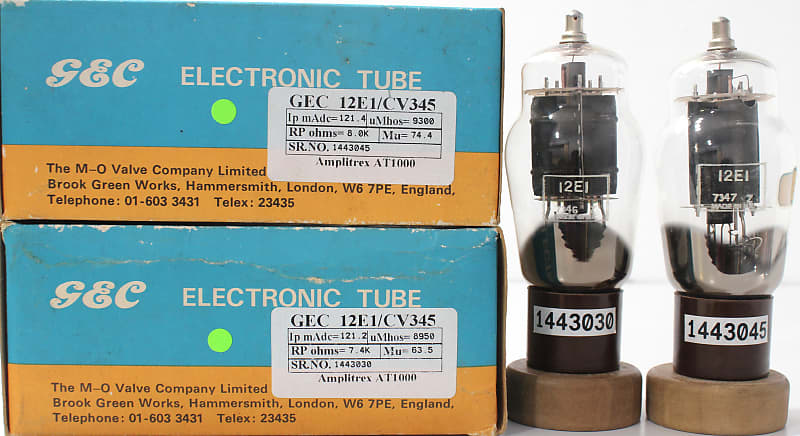 イギリス製 真空管 CV345 12E1 4本セット