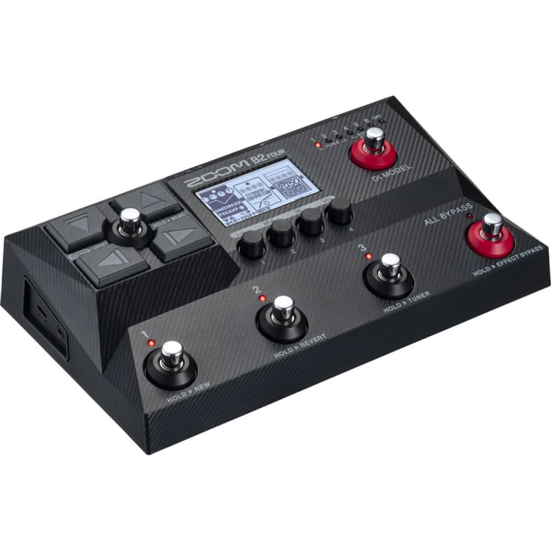 Zoom B2 Four Bass Multi-effects Processor with Zoom FP02M