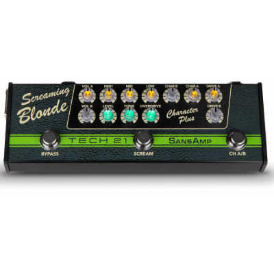 Tech 21 SansAmp Character Plus Screaming Blonde Amp Emulator Guitar Pedal image 1