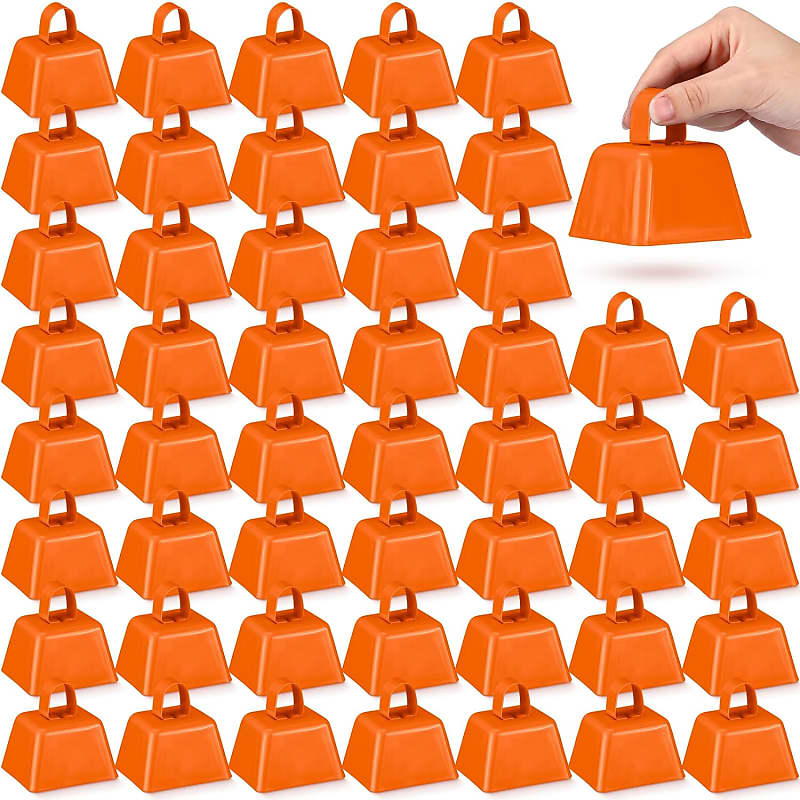 36 Pcs Metal Cowbell Noisemakers With Handles, Cow Bells Noise