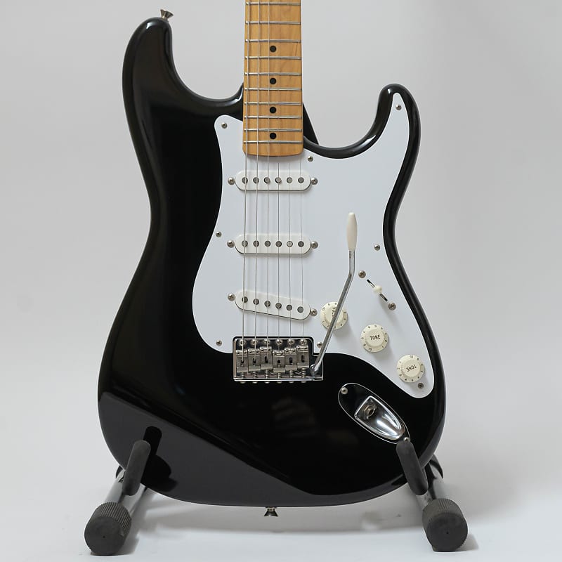 2013 Fender Stratocaster ST57 '57 Reissue Guitar with Gigbag - MIJ - Texas Specials! - Black image 1