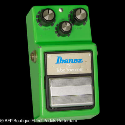Ibanez TS-9 Tube Screamer 1982 Japan s/n 238886 Black Label with JRC4558D op amp, The Edge U2 image 1