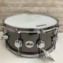 Used DW Collector's Series Satin Black Over Brass Snare Drum