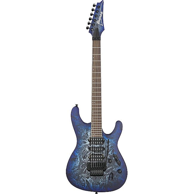 Ibanez IBANEZ S770-CZM Saber Tremolo E-Gitarre, cosmic blue frozen matte image 1