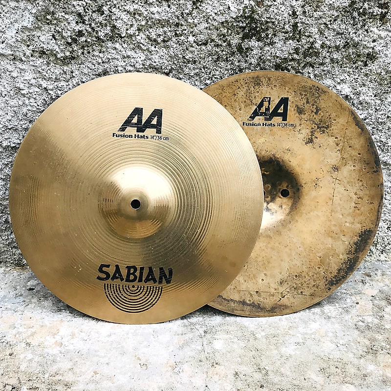 Sabian 14" AA Fusion Hi-Hat Cymbals (Pair) 1990 - 2001 image 1