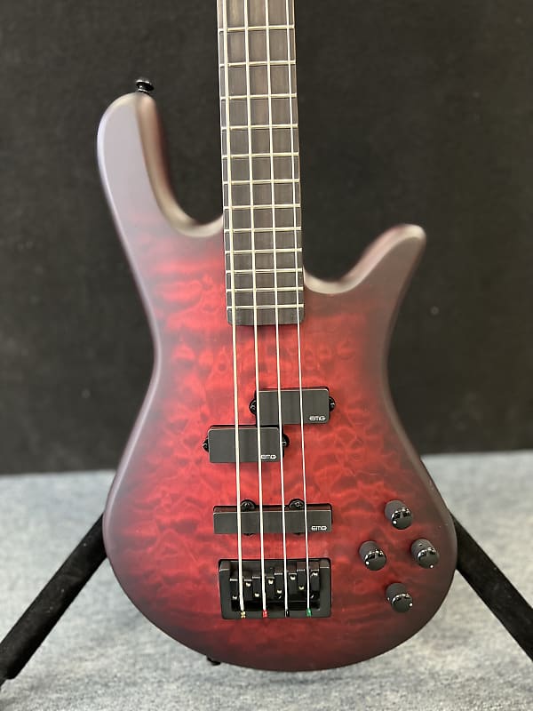 Spector NS Pulse II 4- string bass Black Cherry Matte. New! image 1