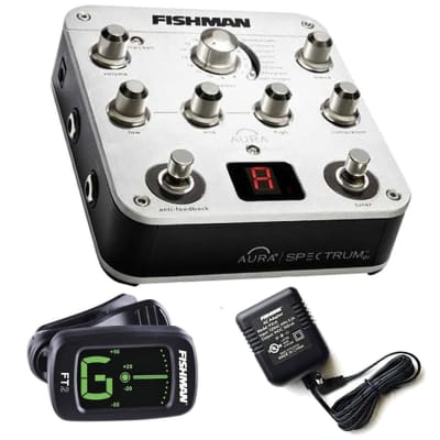 Fishman Aura Spectrum DI Acoustic Pedal w/ Fishman Power Supply and FT2 Tuner image 1