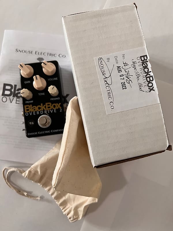 Snouse BlackBox Overdrive 2 Stage Pro Mod 2022 | Reverb Snouse BlackBox Overdrive 2 Stage Pro Mod 2022 | Reverb