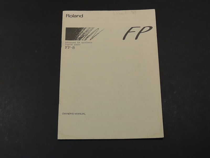 Roland FP-8 Owner's Manual [Three Wave Music] image 1