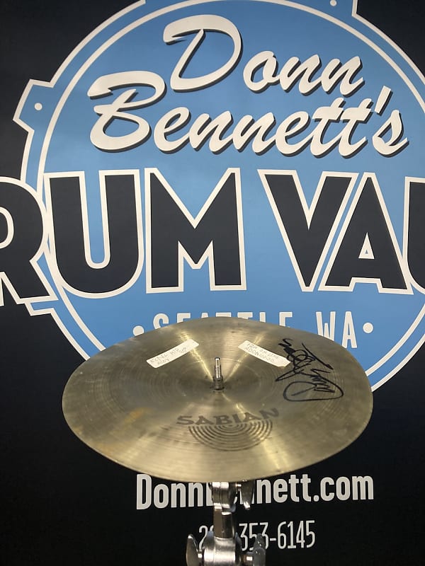Sabian Carmine Appice, 12" Carmine Appice Signature Series Chinese Cymbal C, Bent (#4) Autographed!! - Natural image 1
