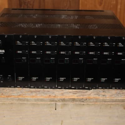 Yamaha TX816 Loaded with 8 original TF-1 (DX7) modules in a rack