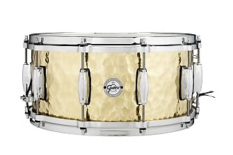Gretsch Hammered Brass Snare Drum 6.5 x 14, S1-6514-BRH image 1