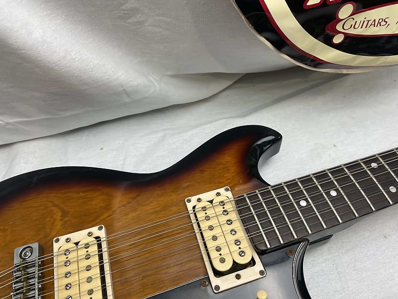 Ibanez Studio Series ST1200 Studio Twin 6/12 Double Neck doubleneck Guitar  with Case MIJ Made In Japan 1978 - Brown Sunburst