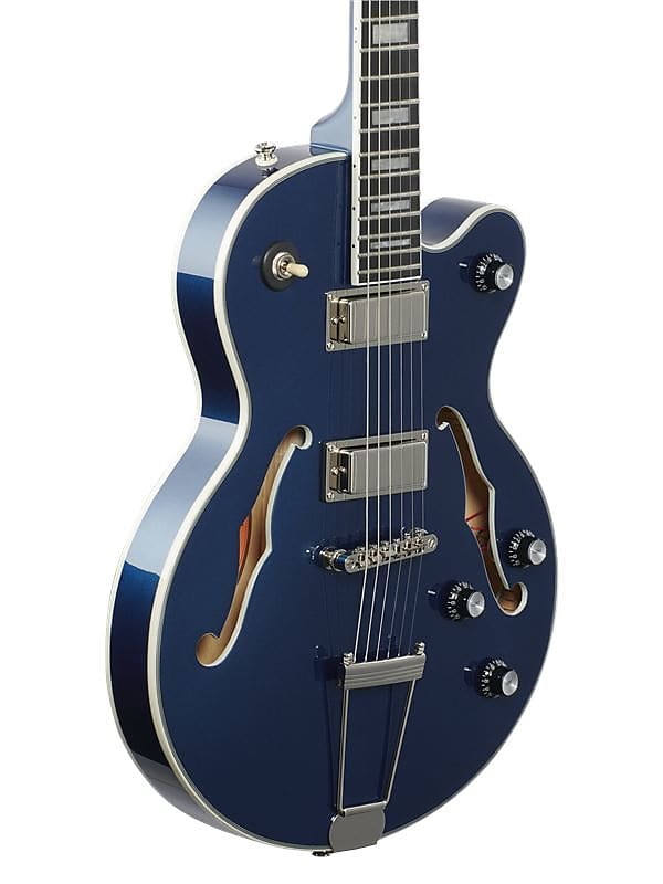 Epiphone Uptown Kat ES Electric Guitar Sapphire Blue Metallic | Reverb