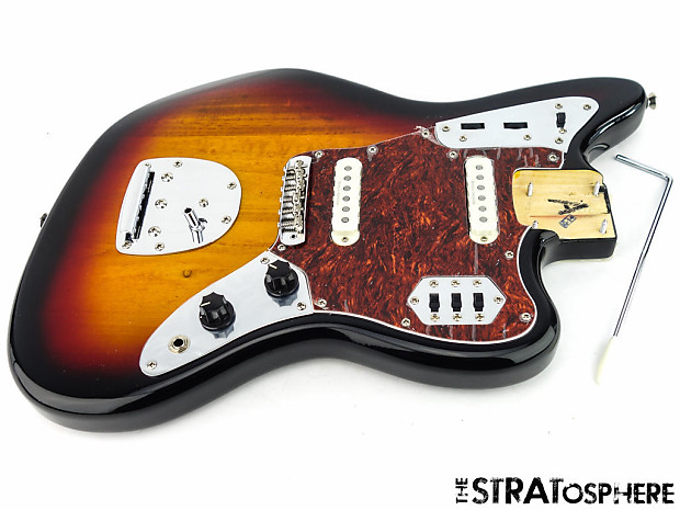 Fender Squier Vintage Mod Jaguar LOADED BODY Guitar Duncans 3 Color Sunburst