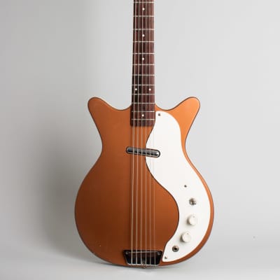 Danelectro  Standard Shorthorn Model 3612 Electric 6-String Bass Guitar (1961/4), ser. #2031, chipboard case. image 1