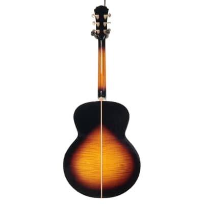 Freshman FAJ300DLX Electro Acoustic Guitar, 3 Tone Sunburst image 6
