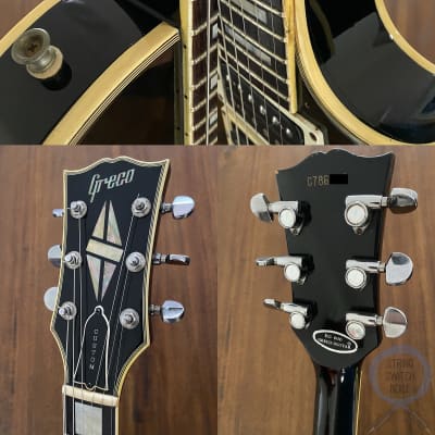 Greco, Single Cut Guitar, Custom, EG600P, Black,1978 vintage, “Frampton”, OHSC image 6