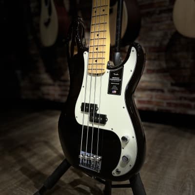 Fender American Professional II Precision Bass, Black, Maple Fingerboard