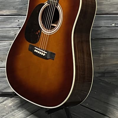 Martin Left Handed D-28 Standard Series Acoustic Guitar- Ambertone finish image 3