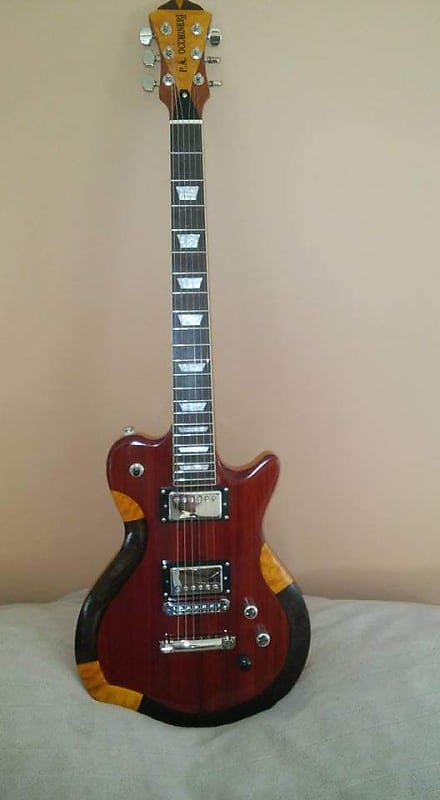 Occhineri Custom Guitar Padauk Top And Inlay image 1