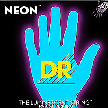 DR Strings NBB-45 Hi-Def Neon Blue Strings image 1
