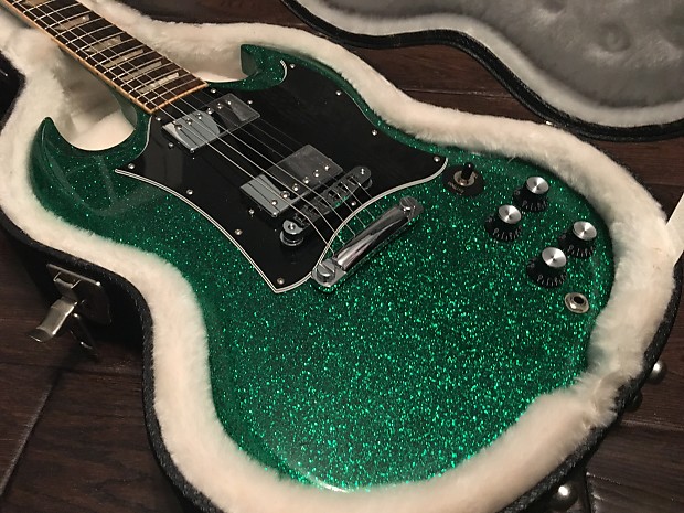2008 Gibson SG Standard Emerald Green Sparkle Reverb Brazil