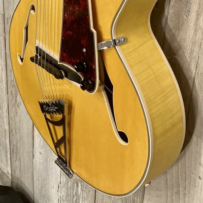 D'Angelico Premier EXL-1 Hollow Body Archtop 2022 - Satin Honey Blonde, Support Small Shops and Buy Here! image 5