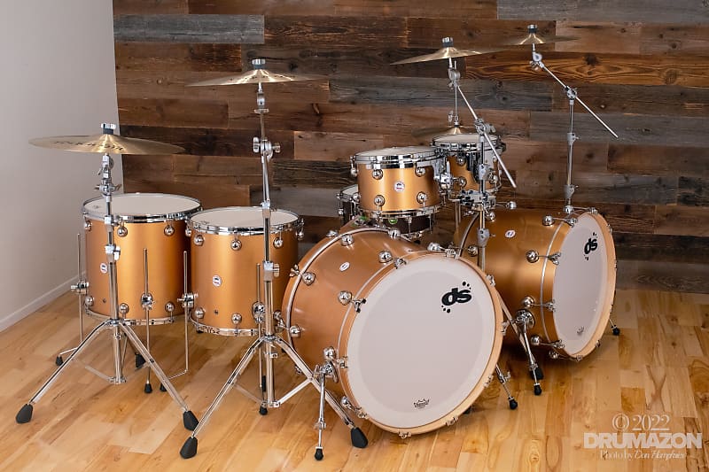 DS VENOM 6 PIECE DOUBLE BASS DRUM KIT, MAPLE SHELLS, ESPRESSO Reverb