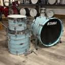 Used Tama Starclassic Walnut/Birch 3pc Drum Set Lacquer Arctic Blue Oyster
