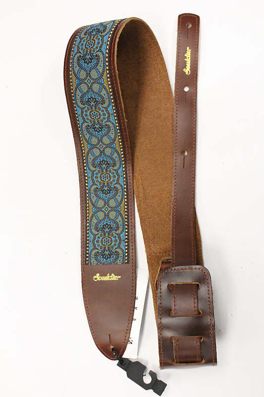 Souldier Arabesque Turquoise Torpedo Guitar Strap *Free Shipping in the USA* image 1