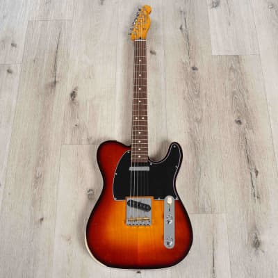 Fender Jason Isbell Custom Telecaster Guitar, Rosewood, 3-Color Chocolate Burst image 3