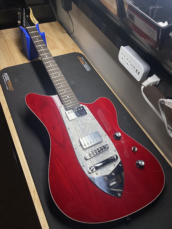 Tagima Jet Blues Rocker Deep Red Electric Guitar image 1