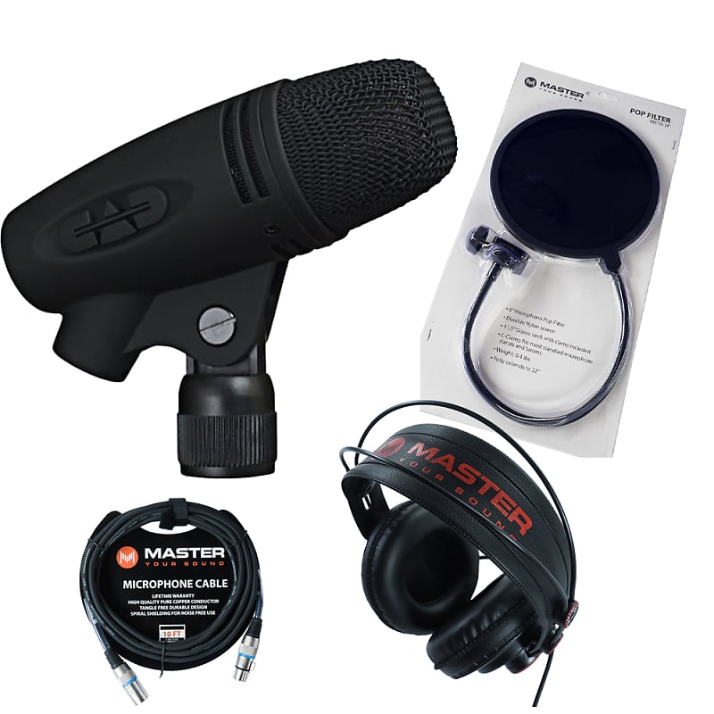 CAD Audio E60 Equitek Series Cardioid Condenser Microphone w/ Headphones, Cable & Pop Filter image 1