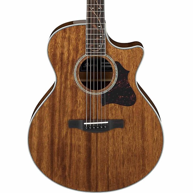 Ibanez AE245-NT Solid Mahogany Top Acoustic/Electric Guitar Natural High Gloss image 1