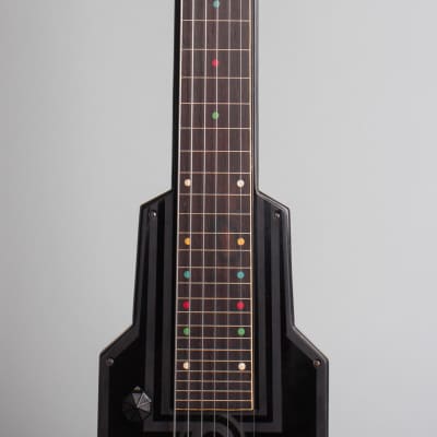 Epiphone  Electar Model M 7-string Lap Steel Electric Guitar (1938), ser. #1668, original tweed hard shell case. image 8