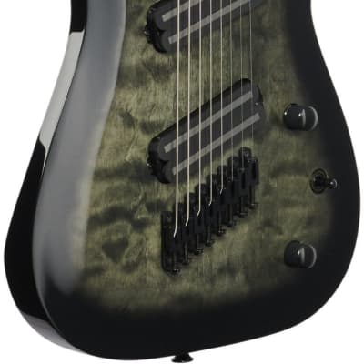 Jackson X Soloist Arch SLATX8Q Electric Guitar, Transparent Black, 8 String image 4