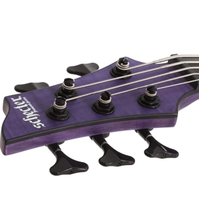 Schecter C-5 GT Bass LH Satin Trans Purple image 12